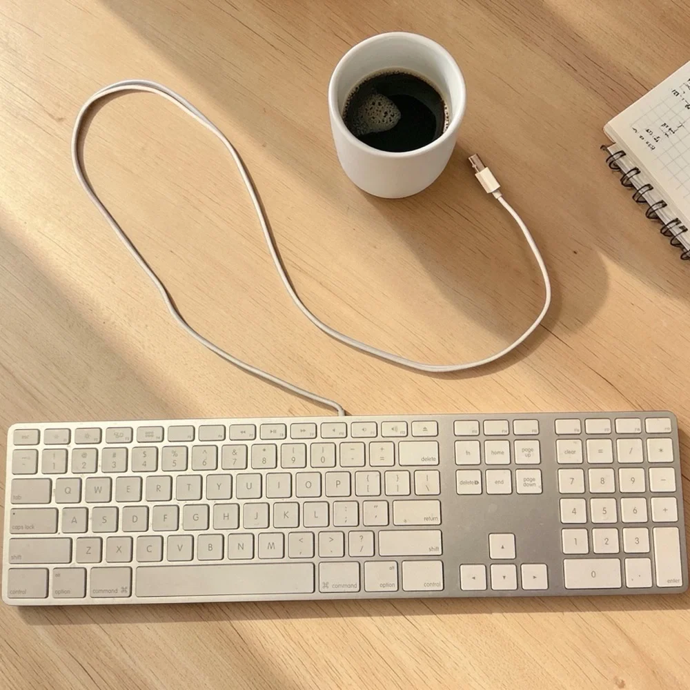 🍎Apple Model A1243 Slim White Aluminum Keyboard